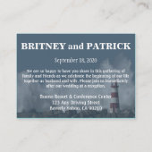 ライトハウス航海の宿泊披露宴カード エンクロージャーカード (裏面)