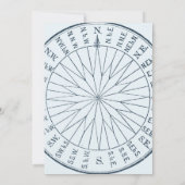 ライトハウス航海の海シーサイドベビーシャワー 招待状 (裏面)