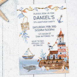 ライトハウス航海の誕生日 招待状