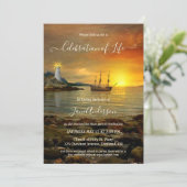 ライトハウス記念お祝いの写真 招待状 (スタンド正面)