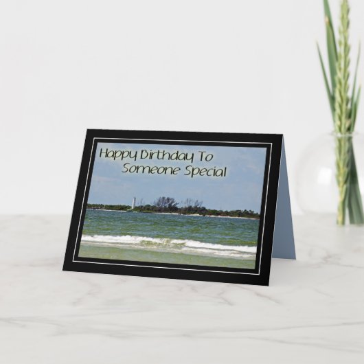 ライトハウス誕生日カード カード (正面)