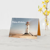 ライトハウス誕生日カード。 カード (黄色い花)