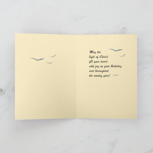 ライトハウス誕生日、ゴールデンスカイ、宗教 カード (内部)