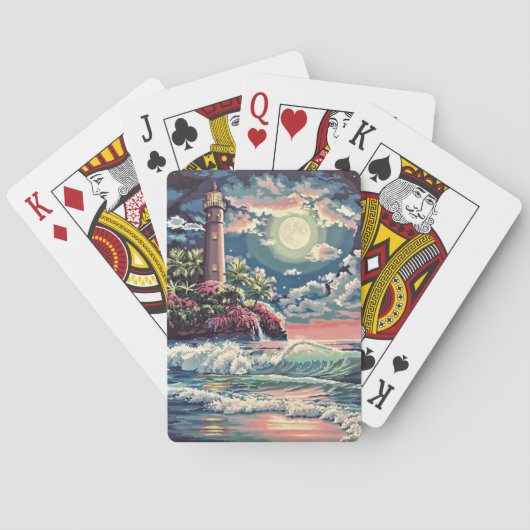 ライトハウス遊のカードのカスタムデザイ絵画ン トランプ (裏面)