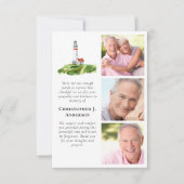 ライトハウス3フォト悔やみや弔慰葬儀 サンキューカード (正面)