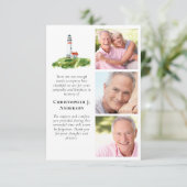 ライトハウス3フォト悔やみや弔慰葬儀 サンキューカード (スタンド正面)