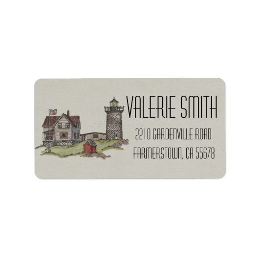 ライトハウス&キーパーズハウス ラベル (正面)