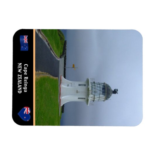 ライトハウス&ケープライインガ – マオリ/ニュージーランド マグネット (横)