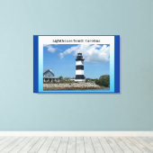 ライトハウス/サウスカロライナ キャンバスプリント (インサイチュ (ウッドフロア))
