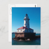 ライトハウス、シカゴのネイビー・ピア ポストカード (正面/裏面)