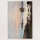 ライトハウス&シルボートインムーンライト ジグソーパズル (縦)