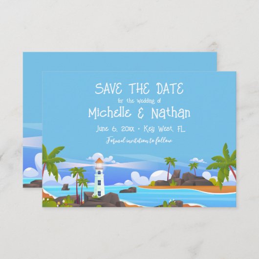 ライトハウス セーブ・ザ・デートのお知らせ セーブザデート (正面/裏面)