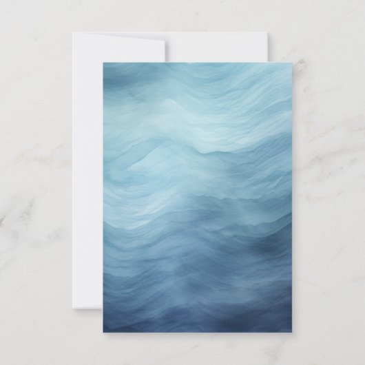 ライトハウス ノーティカル ビーチ テーマ ブライダルシャワー サンキューカード (裏面)