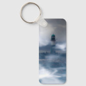 ライトハウスin the storm - Baltic Sea Keychain キーホルダー (正面)