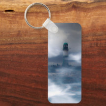 ライトハウスin the storm - Baltic Sea Keychain