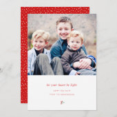 ライトハートホリデーフォトカード シーズンカード (正面/裏面)