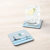 ライトハ航海のウスと帆船のシーン コースター (右側)