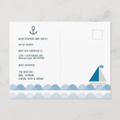 ライトハ航海のウスと帆船の引越し案内 案内ポストカード (裏面)