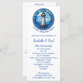 ライトハ航海のウスセーリング海結婚式 プログラム (正面/裏面)