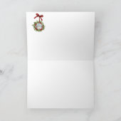 ライトハ航海のウス付きクリスマスカード シーズンカード (内部)