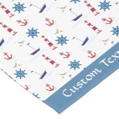 ライトハ航海のウス帆船海パーソナライズされた ショートテーブルランナー (コーナー)