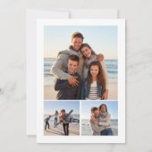 ライトハ航海のウス水彩3フォトクリスマス シーズンカード (裏面)