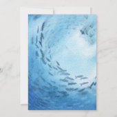 ライトハ航海のウス波結婚式招待状 招待状 (裏面)