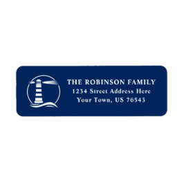 ライトハ航海のウス海波海軍ブルーアドレス ラベル