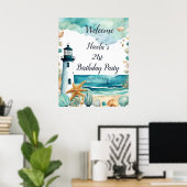 ライトハ航海のウス誕生日パーティー ポスター (ホームオフィス)