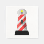 ライトハ赤と白ウス紙ナプキンス スタンダードカクテルナプキン (正面)