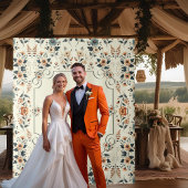 ライトバタークリーム結婚フローラの背景 タペストリー