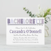 ライトバチェロレッテの招待で示して下さい(灰色) 招待状 (スタンド正面)