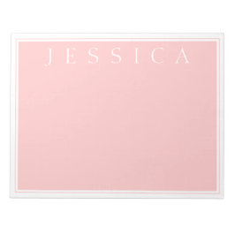 ライトバラピンク |お名前 ノートパッド