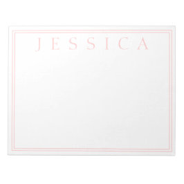ライトバラピンク |お名前 ノートパッド