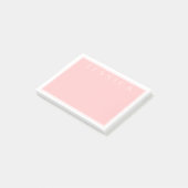 ライトバラピンク |お客様の名前（白） ポストイット (アングル)