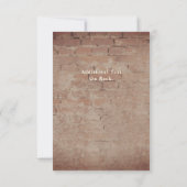 ライトバルブのグリーンガーランド ウェディング レセプション 招待状 (裏面)