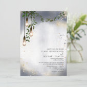 ライトバルブグリーンランドウォーター結婚カラーズ 招待状 (スタンド正面)