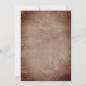 ライトバルブ グリーンガーランド レンガ ウェディング 招待状 (裏面)