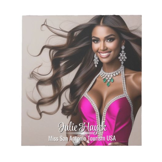 ライトバーストページェント写真オートグラフパッド ノートパッド (正面)