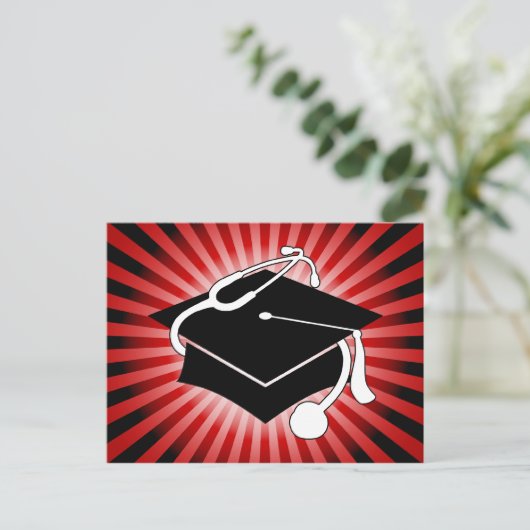 ライトバースト医療用卒業キャップ 案内ポストカード (スタンド正面)