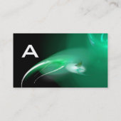 ライトバードモノグラム鮮やかブラックブルー 名刺 (裏面)