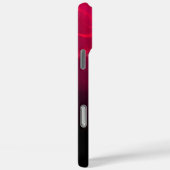 ライトバード/ピンク明るい赤紫色ブラック抽象芸術モノグラム Case-Mate iPhoneケース (裏面 / 右)