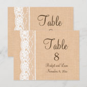 ライトバーラップとヴィンテージレーステーブル番号 ポストカード (正面/裏面)