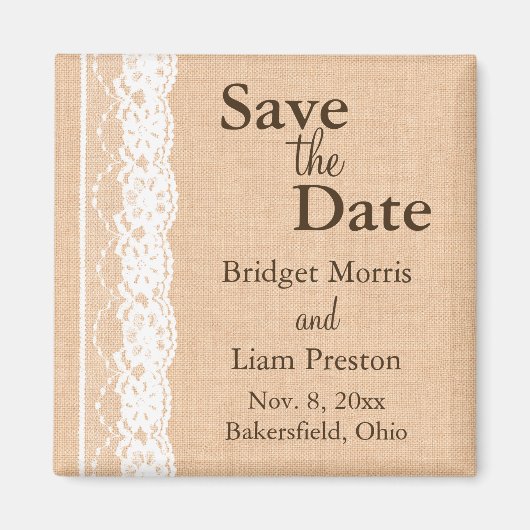 ライトバーラップ&ヴィンテージレースデイトマグネットを保存 マグネット (正面)