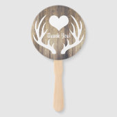 ライトバ素朴ンウッド&ホワイトディアアントラーズ結婚ズ ハンドファン (裏面)