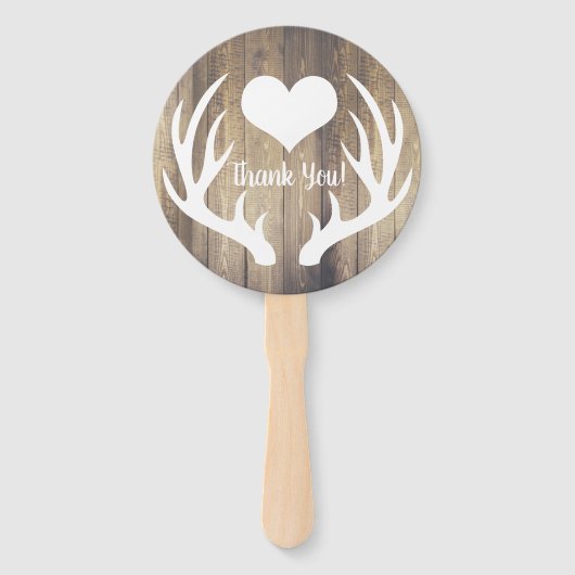 ライトバ素朴ンウッド&ホワイトディアアントラーズ結婚ズ ハンドファン (裏面)