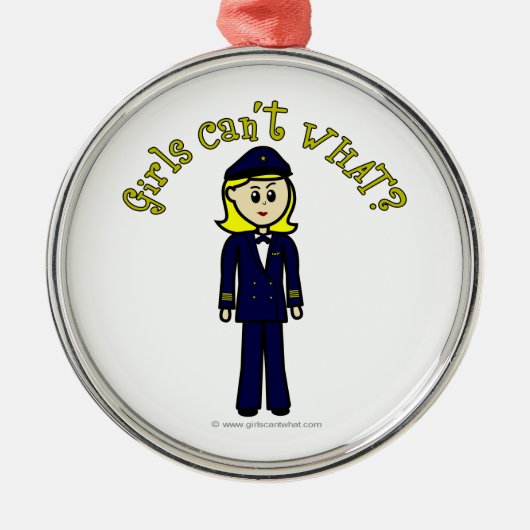 ライトパイロットガール メタルオーナメント (正面)