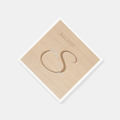 ライトパインウッド結婚ズのナプキン スタンダードカクテルナプキン (角)