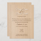 ライトパインウッド結婚式招待状 招待状 (正面/裏面)