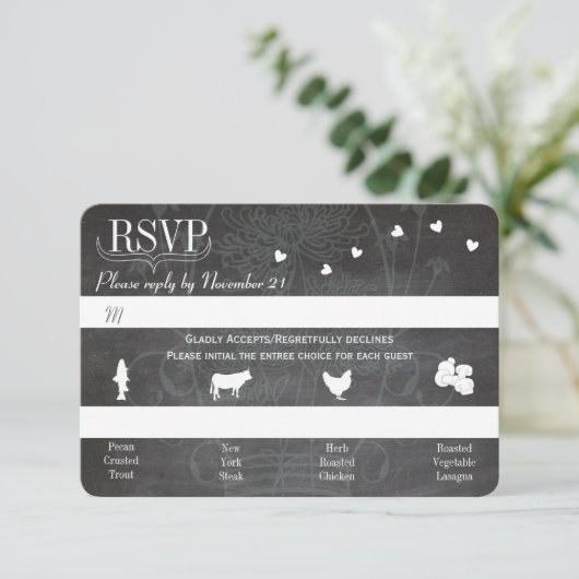 ライトパウダーブルーメイソンジャールシャルボ結婚ード 出欠カード (スタンド正面)